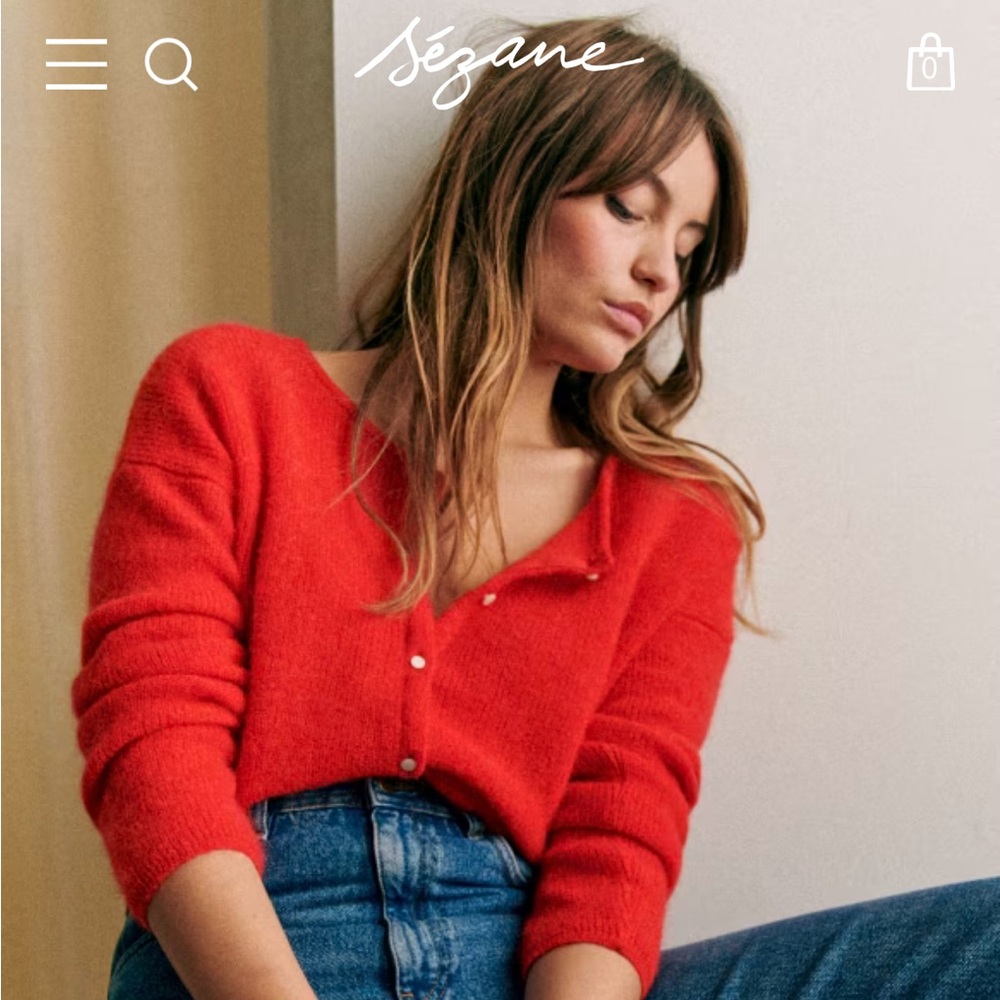 Sezane Gaspard Cardigan Size Small